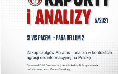 „Zakup czołgów Abrams – analiza w kontekście agresji dezinformacyjnej na Polskę”